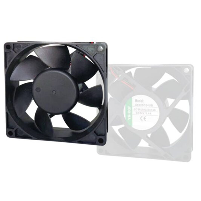 92x92x25mm DC Axial Fan 12/24V Ball Bearing