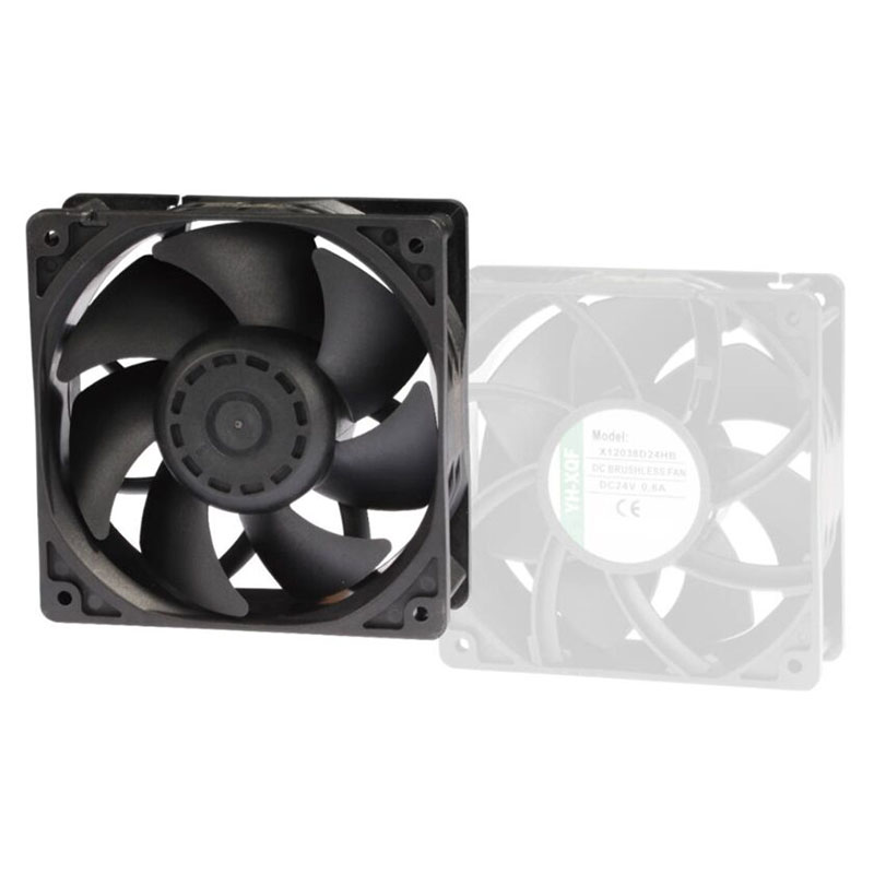 Brushless Axial DC Fan 120x38mm Ball Bearing