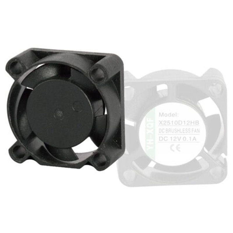 Brushless DC Axial Fan 25x25x10mm 12V 2-Pin