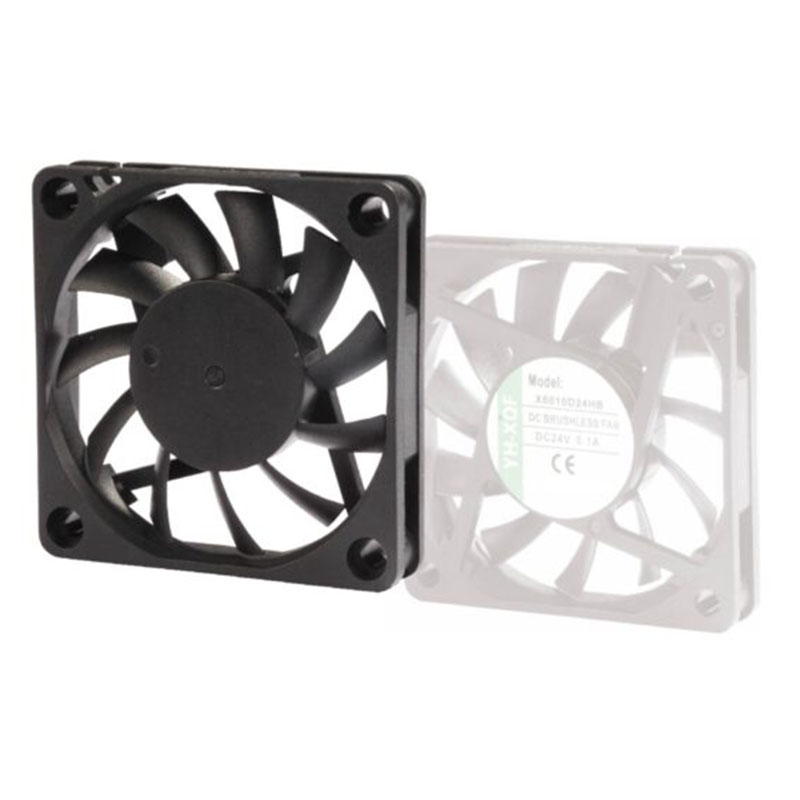 Brushless DC Axial Fan 60x60x10mm Ball Bearing