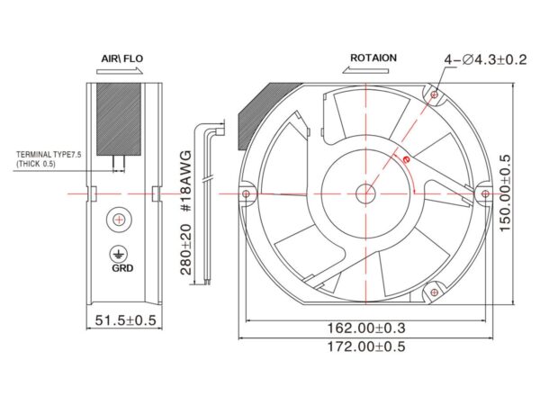 Cooling AC Axial Fan, 110V–380V, BallSleeve-2.jpg